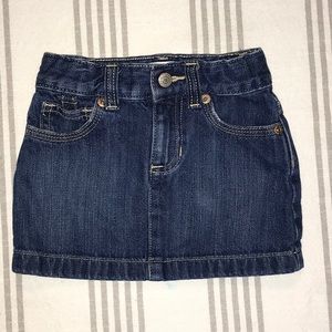 toddler girl jean skirt